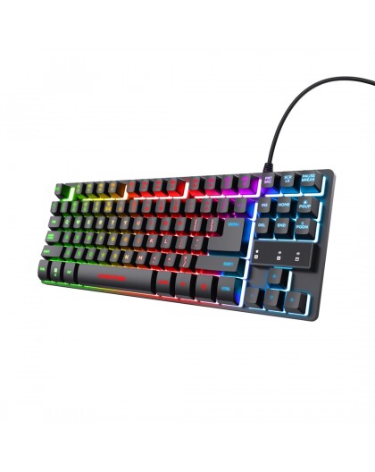 Trust GXT 833 Thado keyboard Gaming USB Dutch Black, Silver