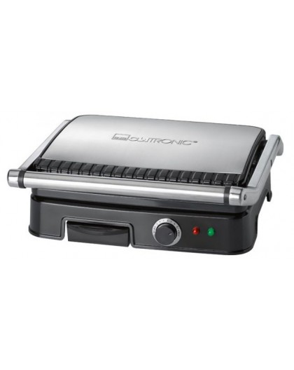 Clatronic KG 3487 electric grill (2000W table-top, black and silver)