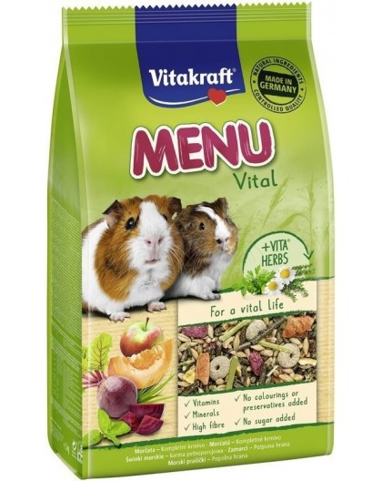 VITAKRAFT Menu Vital - Guinea pig food - 1kg