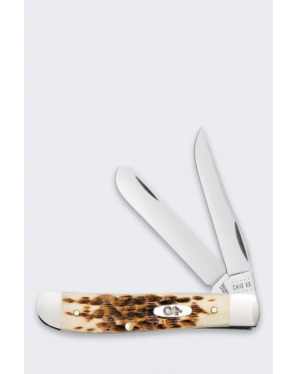 Case Mini Trapper SS Amber Bone Knife