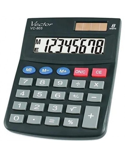 VECTOR CALCULATOR, OFFICE KAV VC-805, BLACK