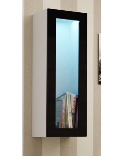 Cama Cabinet VIGO "90" glass 90/35/32 white/black gloss
