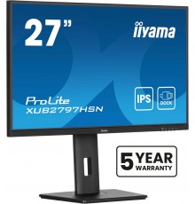 iiyama ProLite 27" IPS technology panel with USB-C dock and RJ45 (LAN)
