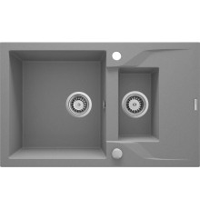 1.5-bowl granite sink with drainer