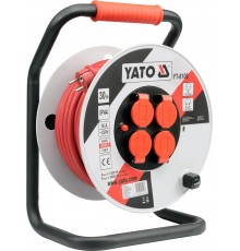 Yato YT-8106 power extension 30 m 4 AC outlet(s) Indoor/outdoor Black, Red, White