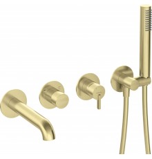 4-hole concealed bathtub mixer