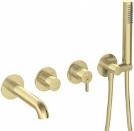 4-hole concealed bathtub mixer