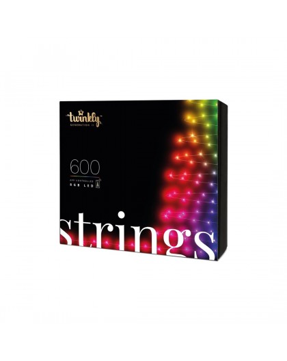 TWINKLY Strings 600 (TWS600STP-BEU) Smart Christmas tree lights 600 LED RGB 48 m