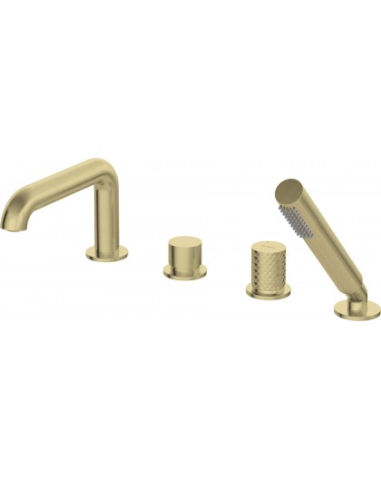 Bathtub faucet 4-hole with shower set