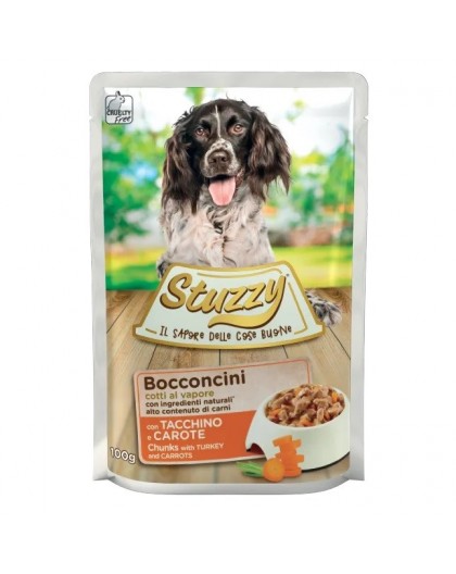 STUZZY Chunks with turkey and carrots - wet dog food - 100 g