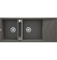 2-bowl magnetic granite sink with drainer