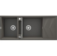 2-bowl magnetic granite sink with drainer