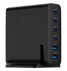 Gembird TA-UC-2A4C-PD75-01-BK mobile device charger Universal Black AC Fast charging Indoor