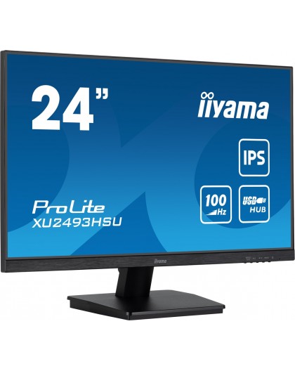 iiyama ProLite XU2493HSU-B7 computer monitor 60.5 cm (23.8") 1920 x 1080 pixels Full HD LED Black