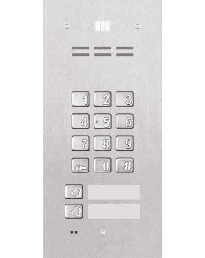 ACO FAM-P-2NPZSACC 2-family plaster panel read. Cipher lock.