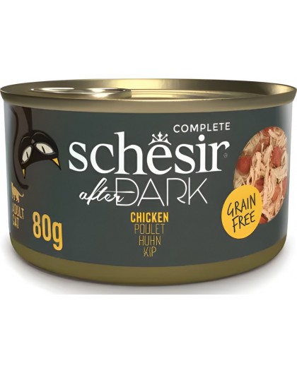SCHESIR After dark Chicken in broth - wet cat food - 80g