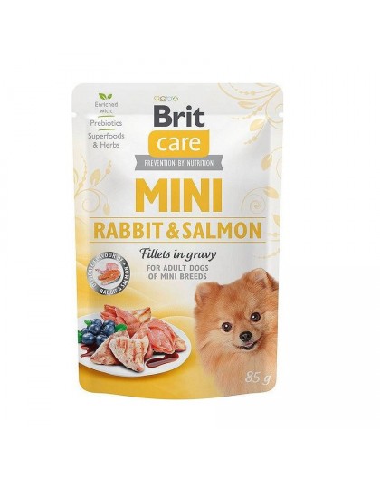 BRIT Care Mini Rabbit&Salmon - wet dog food - 85g