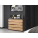 Topeshop M8 140 ANT/ART KPL chest of drawers