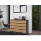 Topeshop M8 140 ANT/ART KPL chest of drawers