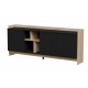 Cama PORTO 3D chest of drawers 190x38x77 oak/black