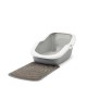 SAVIC ASEO Grey with White Rim - Open Cat Litter Tray - 56x39x27.5 cm - 1 pc.