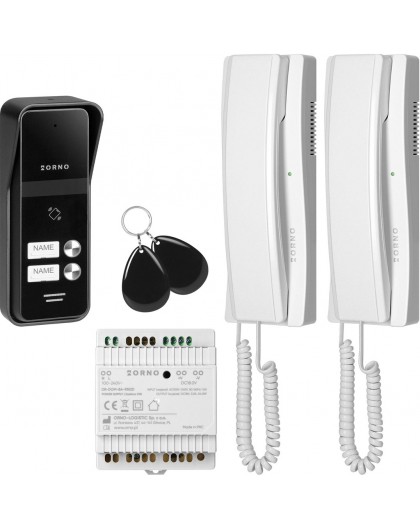Intercom ORNO OR-DOM-BA-936ZD/W 2-wire/2-family