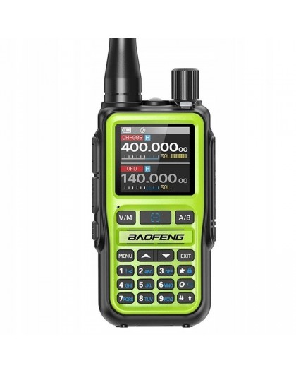 Baofeng UV-5R EU MINI USB-C Bluetooth VHF UHF Aviation Band Green Walkie-Talkie