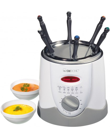 Clatronic FFR 2916 Single 1 L Stand-alone 900 W Deep fryer Grey, White