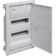 Flush-mounted cabinet with metal door, 2 rows
