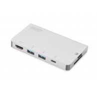 Digitus USB Type-C™ Multiport Travel Dock, 6 Port
