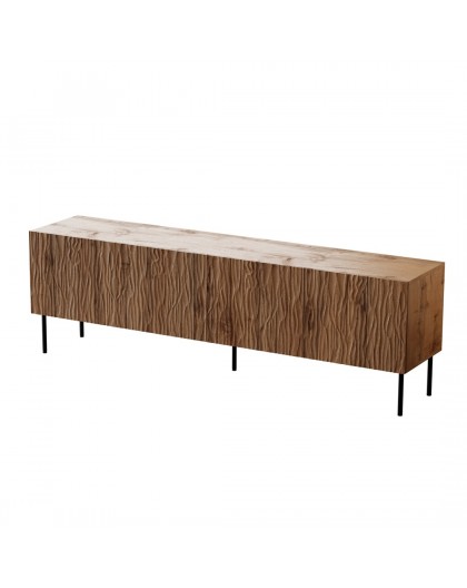 RTV JUNGLE cabinet 190x40.5x59.5 oak wotan + black legs