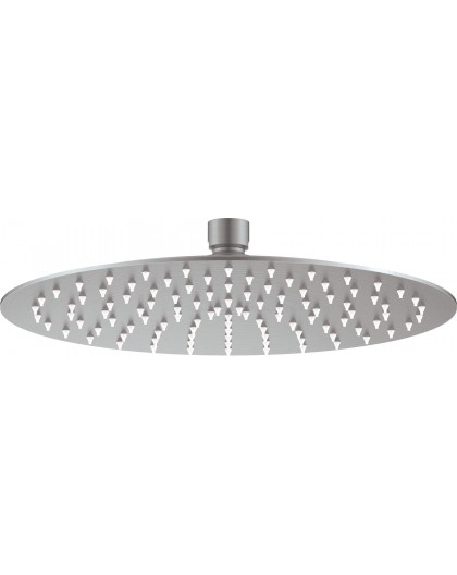 Steel overhead shower - round