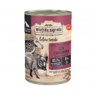 WIEJSKA ZAGRODA Forest Flavours Wild boar with beef - wet dog food - 400g