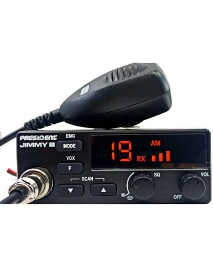 President Jimmy III AM/FM CB radio Black