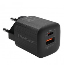 Qoltec 50764 mobile device charger Laptop, Portable gaming console, Power bank, Smartphone, Smartwatch, Tablet Black AC Fast cha