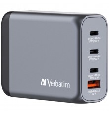 Verbatim GNC-100 GaN Charger 4 Port 100W USB A/C (EU/UK/US)