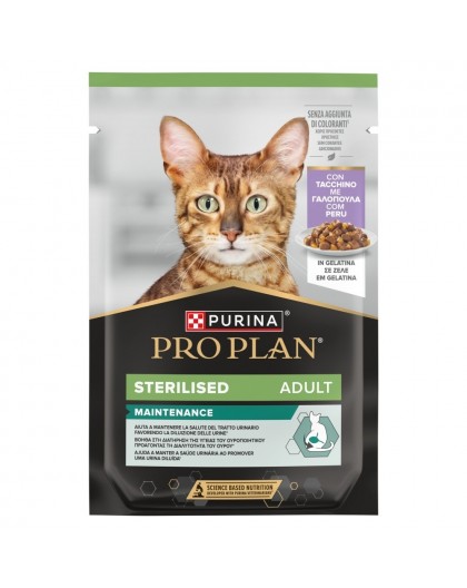 PURINA Pro Plan Sterilised Adult Maintenance Turkey in jelly - wet cat food - 85g