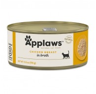 APPLAWS Chicken breast in broth - wet cat food - 156g