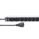 Digitus Socket Strip with Aluminum Profile, 10-way, 2 m cable IEC C20 plug