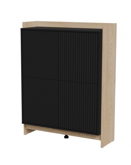 Cama PORTO chest of drawers 100x38x130 oak/black