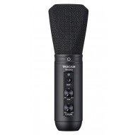 Tascam TM-250U - condenser microphone for personal broadcasting and online communication, black