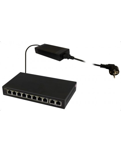 PULSAR SG108 network switch Gigabit Ethernet (10/100/1000) Power over Ethernet (PoE) Black