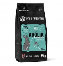 PAKA ZWIERZAKA Küülik lõhega M - kuiv koeratoit - 9kg