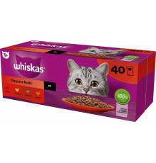 WHISKAS Classic Meals Mix - wet cat food - 40x85g
