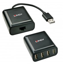 Lindy 60m 4 Port USB 2.0 Cat.6 Extender