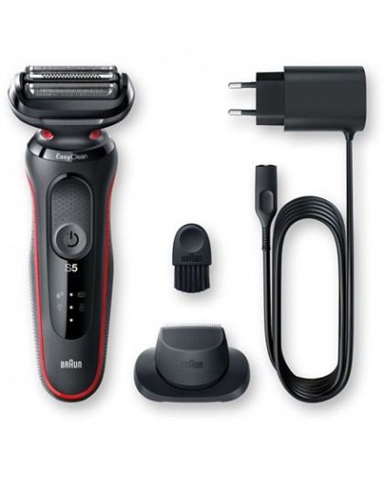 Braun | Shaver | 51-R1200s | Operating time (max) 50 min | Wet & Dry | Black/Red