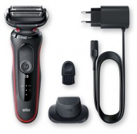 Braun | Shaver | 51-R1200s | Operating time (max) 50 min | Wet & Dry | Black/Red