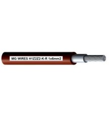 Photovoltaic cable // MG Wires // 1x6mm2, 0,6/1kV red H1Z2Z2-K-R-6mm2 RD, 500m spool