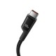Baseus Fish-Eye USB C to USB C fast charging cable 1 m 100 W Black