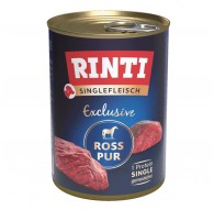 RINTI Singlefleisch Exclusive Horse - wet dog food - 400g